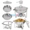 4 PACK Catering Stainless Steel Chafer Chafing Dish Sets 5QT Party Dinner Pack